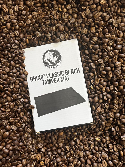 Rhino Classic Bench Tamper Mat 160mm x 110mm at bmcoffee - Blue Mountains Coffee Roasters