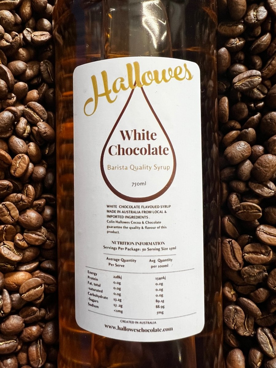 Hallowes White Chocolate Syrup at bmcoffee - Blue Mountains Coffee Roasters
